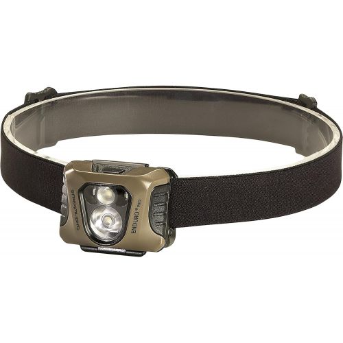  Streamlight 61425 Enduro Pro Headlamp with Alkaline Batteries, Headstrap White/Green LEDs Clamshell Coyote