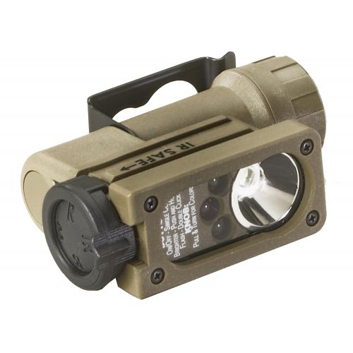  Streamlight 14104 Sidewinder Compact Tactical Flashlight with C4 LEDs and CR123A Lithium Battery, Coyote - 55 Lumens