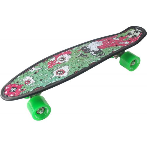  Street Surfing Artist Series Fuel Board By ADD FUEL Complete Mini Cruiser Retro 22” Skateboard for Kids Teens Adults - Intermediate and Beginner Skate for Boys and Girls