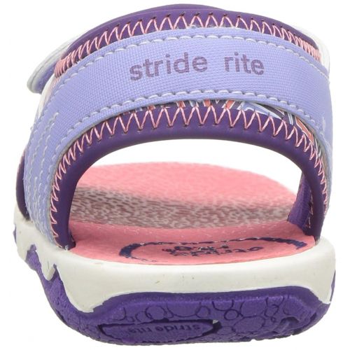  Stride+Rite Stride Rite Girls Charlotte Sandal, Purple, 4 Medium US Toddler