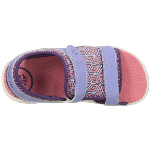  Stride+Rite Stride Rite Girls Charlotte Sandal, Purple, 4 Medium US Toddler