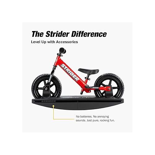  Strider Rocking Base - Fits All Our 12” Balance Bikes - For Kids 6 to 18 Months - All-Weather, Durable Plastic - Easy Assembly & Adjustments