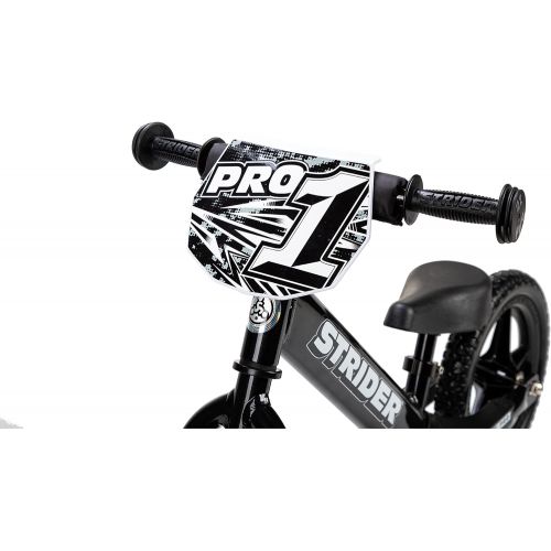  [아마존베스트]Strider - 12 Pro Balance Bike, Limited Edition Black Pearl