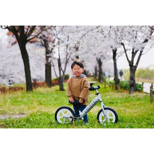  Strider - 12 Pro Balance Bike, Ages 18 Months to 5 Years, Silver