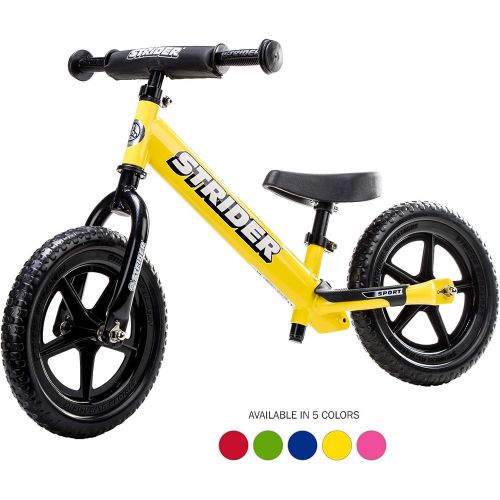  Strider - 12 Pro Balance Bike, Ages 18 Months to 5 Years, Silver