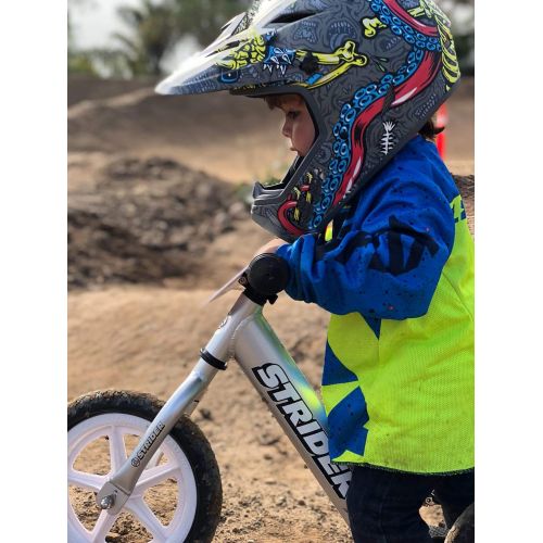  Strider - 12 Pro Balance Bike, Ages 18 Months to 5 Years, Silver