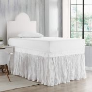 String DormCo Crinkle Bed Skirt Twin XL (3 Panel Set) - White