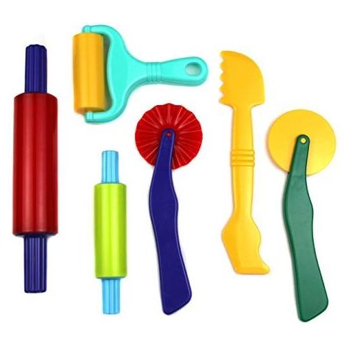  [아마존베스트]Strokes Art Clay and Dough Tools Six Piece Set - Ages 3 & Up