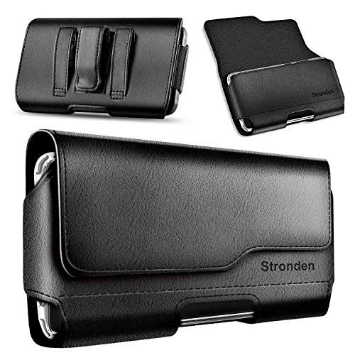  [아마존베스트]Stronden Holster for iPhone SE (2020), iPhone 8, 7, 6S Belt Case with Clip, Apple iPhone 8 Leather Belt Clip Case Holster Pouch Phone Holder (Fits Otterbox Commuter/Symmetry Case)