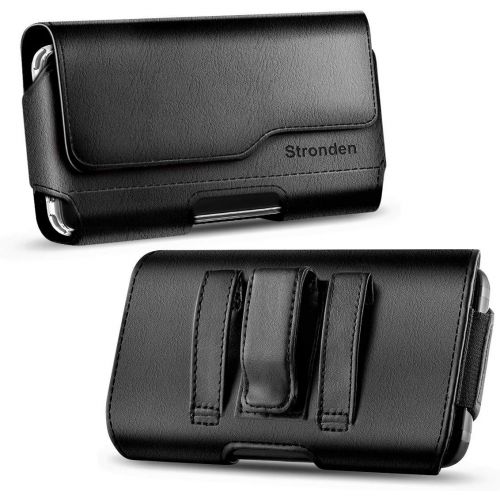  [아마존베스트]Stronden Holster for iPhone SE (2020), iPhone 8, 7, 6S Belt Case with Clip, Apple iPhone 8 Leather Belt Clip Case Holster Pouch Phone Holder (Fits Otterbox Commuter/Symmetry Case)