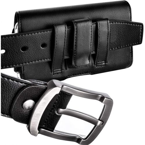  [아마존베스트]Stronden Holster for iPhone SE (2020), iPhone 8, 7, 6S Belt Case with Clip, Apple iPhone 8 Leather Belt Clip Case Holster Pouch Phone Holder (Fits Otterbox Commuter/Symmetry Case)