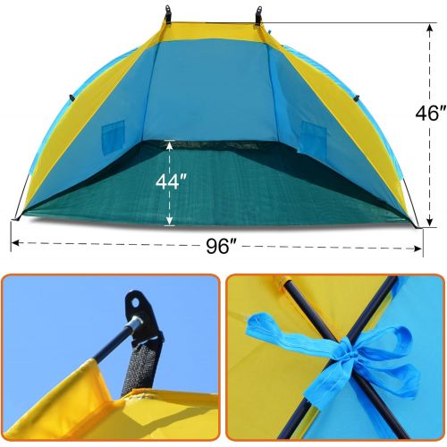  Strong Camel Outdoor Fishing Beach Tent Canopy Camping Hiking Picnic Sunshade Shelter Sport Sun Shelter