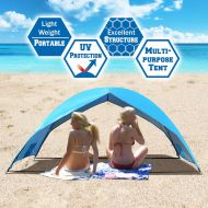 Strong Camel Portable Beach Tent Sun Shade Large Size Shelter Outdoor Hiking Camping Napping