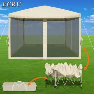 Strong Camel Easy Pop Up Canopy Tent 10-Feet x 10-Feet Gazebo with Mesh Side Walls Screen House