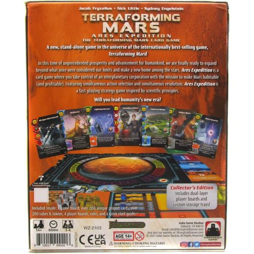  Stronghold Games Terraforming Mars Ares Expedition Card Game Collectors Edition , Orange