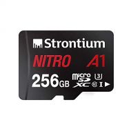 Strontium Nitro 256GB Micro SDXC Memory Card 100MB/s A1 UHS-I U3 Class 10 w/ Adapter High Speed For Smartphones Tablets Drones Action Cams (SRN256GTFU3A1A)
