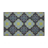 Structures Olivia Textured Printed Accent Rug, Blue/Green 26 x 45