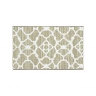 Structures Kohl Textured Printed Accent Rug, Beige/White 18 x 30