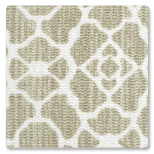  Structures Kohl Textured Printed Accent Rug, Beige/White 18 x 30