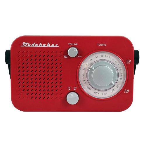  [아마존베스트]Studebaker SB2001 Portable AM/FM Radio (Red)
