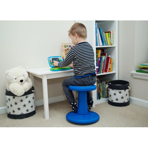  [아마존핫딜][아마존 핫딜] Comfify Active Kids Chair - Wobble Chair Pre-School - Elementary School - Age Range 3-7y - Grades K-1-2 - 14 High - Flexible Seating Classroom - Helps ADD/ADHD - Corrects Posture - Blue