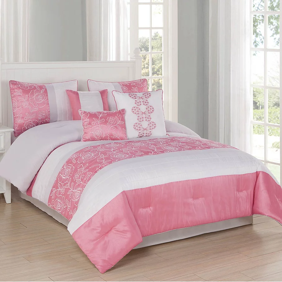  Studio 17 Blossom 7-Piece Reversible Comforter Set