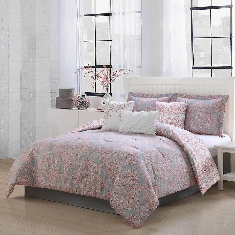  Studio 17 Magic Reversible Comforter Set in BlushGrey