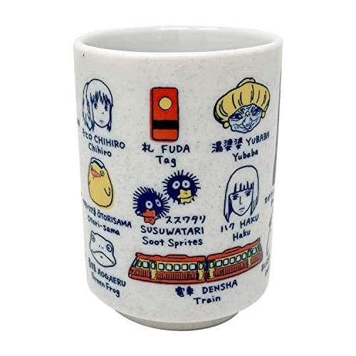  [아마존베스트]Studio Ghibli via Bluefin Benelic Spirited Away Japanese Teacup - Official Studio Ghibli Merchandise, White