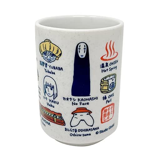  [아마존베스트]Studio Ghibli via Bluefin Benelic Spirited Away Japanese Teacup - Official Studio Ghibli Merchandise, White