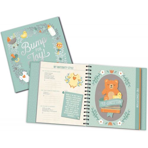  [아마존베스트]Studio Oh! Guided Pregnancy Journal, Bump for Joy!
