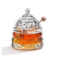 STUDIO SILVERSMITHS Beehive Crystal Honey Jar