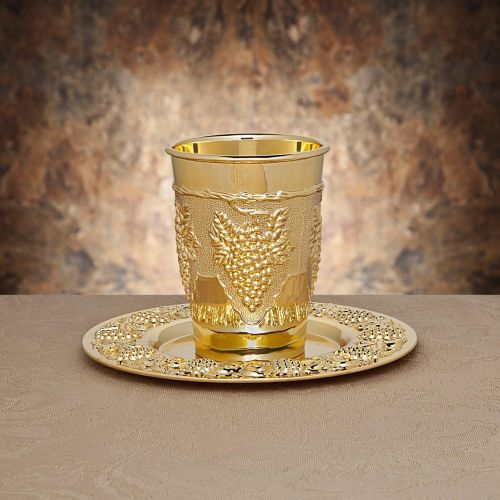  [아마존베스트]Studio Silversmiths Silverplate Kiddush Cup (gold-plated)