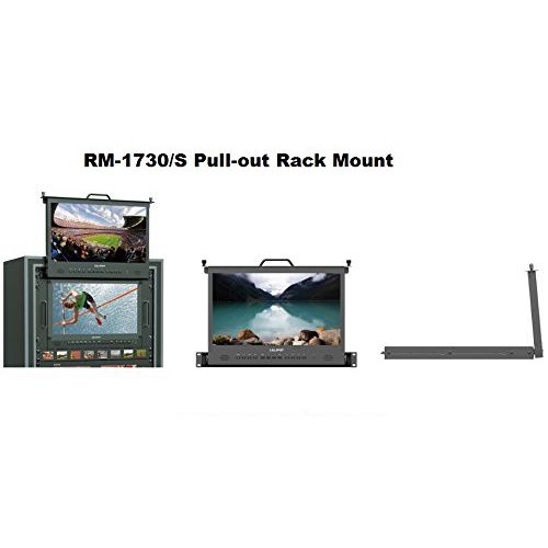  Lilliput LILLIPUT 17.3 RM-1730S 1RU Pull-out Monitor 1920×1080 700:1 contrast 3G-SDI, HDMI, DVI, Audio & Tally inputs, SDI and HDMI cross conversion