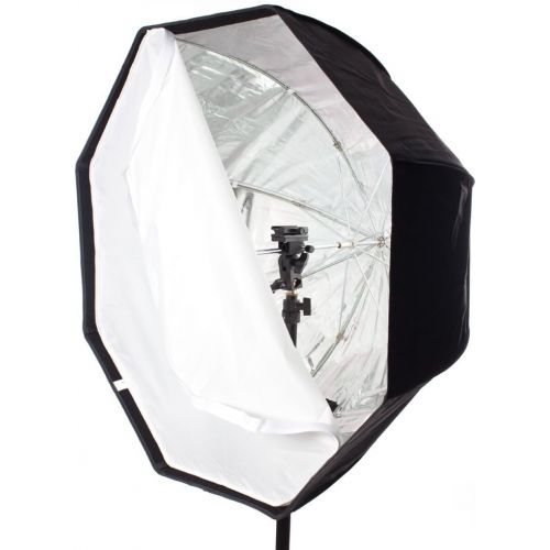  StudioPRO Octagon Speedlight EZ Softbox with Grid 30 Flash Bracket Kit with Carrying Case