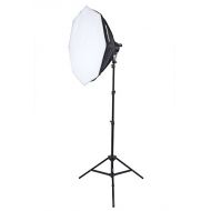 StudioPRO 1600W Continuous 5500K Daylight Lighting Kit for Photo & Video Studio Includes 7-Socket Head & 45W CFL Light Bulb, (1) 32 Octagon Softbox, and (1) 76 Light Stand
