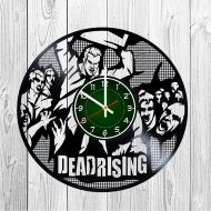 /StuffForGeeks DEAD RISING Vinyl Record Wall Clock | 12 inches | Dead rising art | dead rising poster | horror game gift | horror art zombies