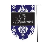 Stunique Personalized Ikat Garden Flag