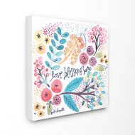 The Stupell Home Decor Collection Floral Love Blossoms Here Stretched Canvas Wall Art, 30 x 1.5 x 30