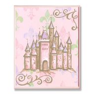 Stupell Industries The Kids Room by Stupell Castle with Fleur De Lis Wall Plaque, 13 x 19