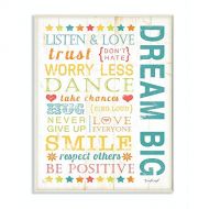 Stupell Industries Dream Big Typography Wall Plaque, 13 x 19, Design by Artist Jennifer Pugh