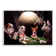Stupell Industries Dog Poker Funny Pet Painting Wall Plaque, 10 x 15, Design by Artist Lucia Heffernan