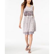Style & Co Sleeveless Printed Dress, Created for Macys