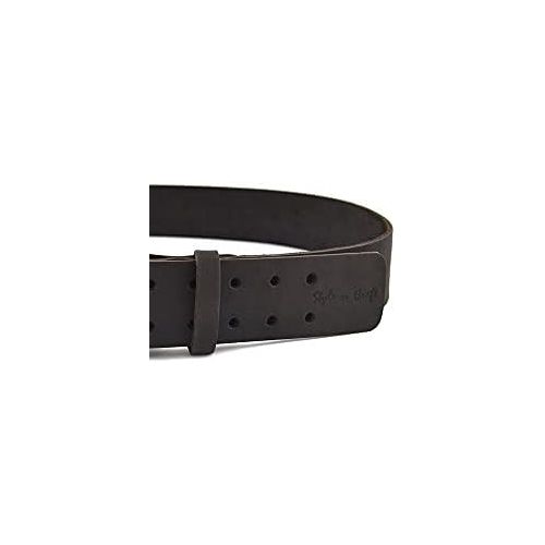  Style N Craft n Craft 74-052 2-Inch Work Belt in Heavy Top Grain Oiled Leather, 32-Inch to 46-Inch Dark Brown