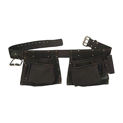  Style N Craft Style n Craft 90423 10 Pocket Carpenters Tool Belt in Oiled Top Grain Leather