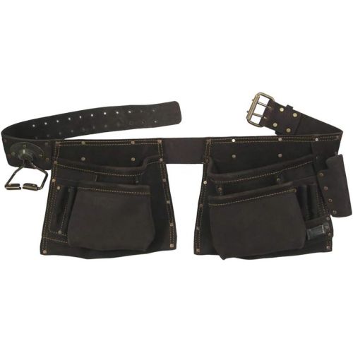  Style N Craft Style n Craft 90423 10 Pocket Carpenters Tool Belt in Oiled Top Grain Leather