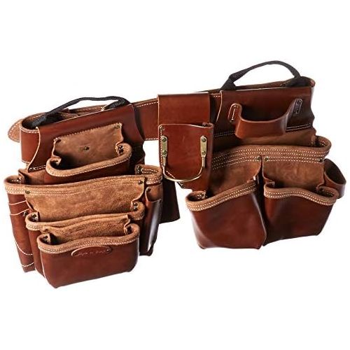  Style N Craft Style n Craft 98444 19 Pkt Framers Combo in Top Grain Leather (4 Piece), Tan