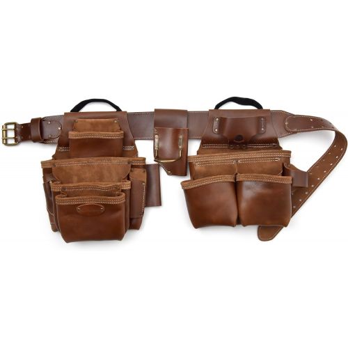  Style N Craft Style n Craft 98444 19 Pkt Framers Combo in Top Grain Leather (4 Piece), Tan