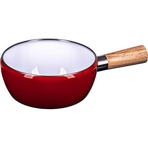  Stylen Cook Fondue Set Luca 8 TLG, Edelstahl, rot/schwarz, 18 cm