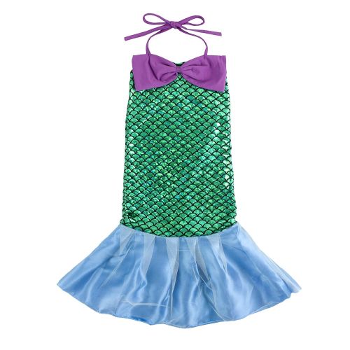  Styles I Love Kid Girls Lovely Princess Mermaid Tail Dress Birthday Party Halloween Costume Outfit