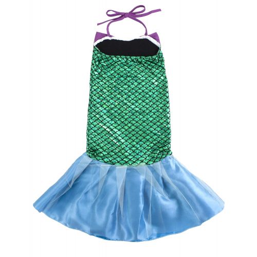  Styles I Love Kid Girls Lovely Princess Mermaid Tail Dress Birthday Party Halloween Costume Outfit